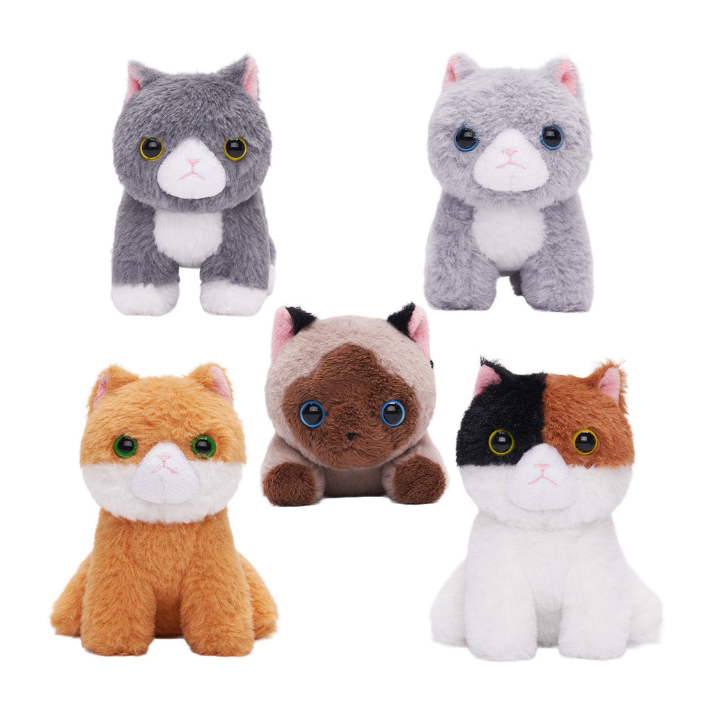 Personalized Cute Plush Cat House Set with 5 Kitties