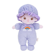 Load image into Gallery viewer, Personalized Purple Mini Plush Rag Baby Doll