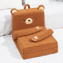 Load image into Gallery viewer, Foldable Polar Fleece Animal Bear Style Children Sofa