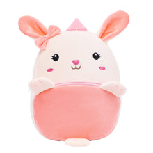 Load image into Gallery viewer, Personalized Pink Rabbit Animal Plush Baby Backpack