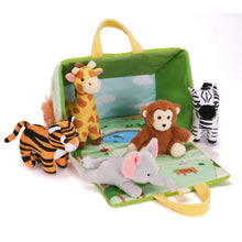 Load image into Gallery viewer, Personalized Portable Fun Plush Zoo House Set