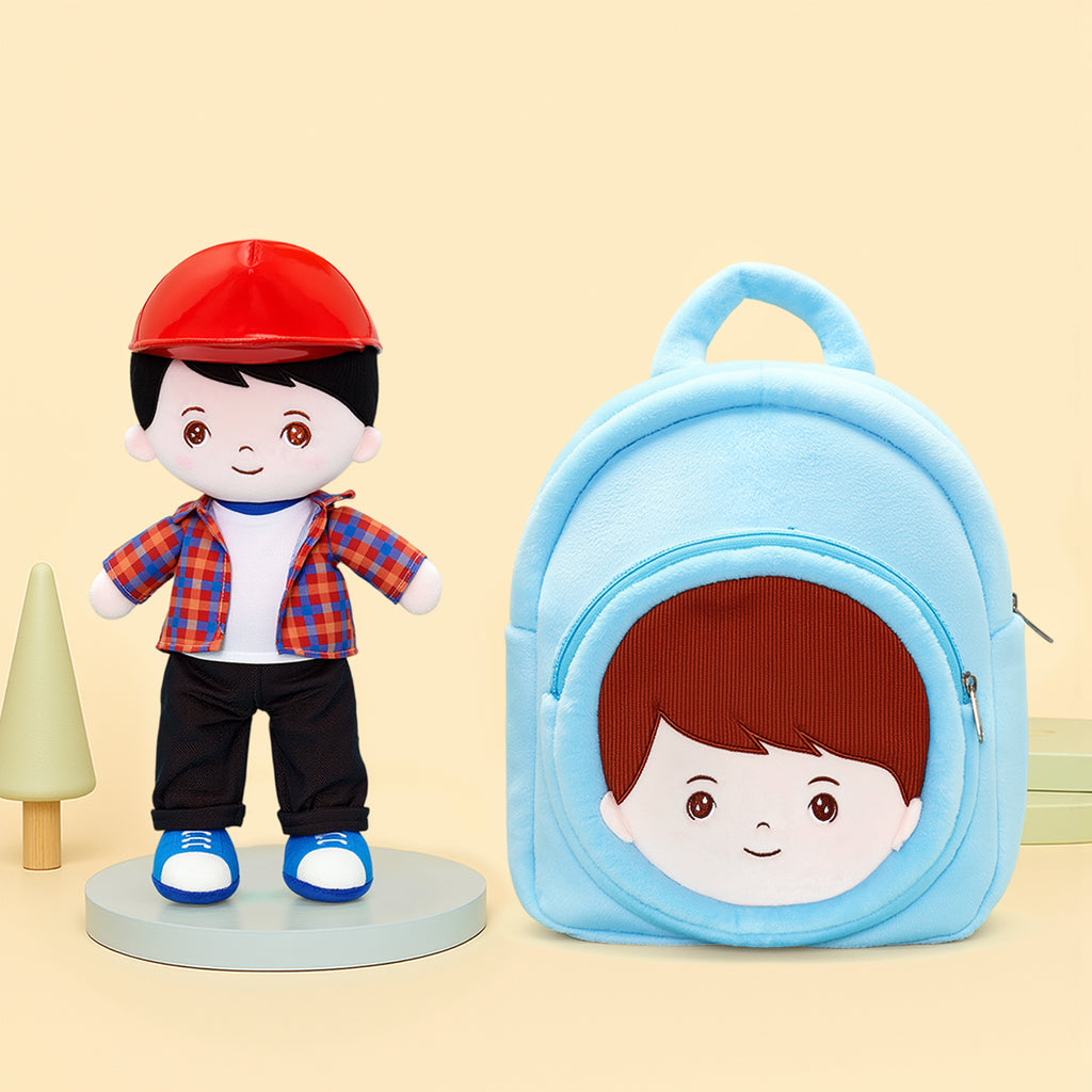 Personalized Black Hair Boy & Girl Doll