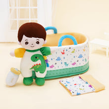 Load image into Gallery viewer, Mini Personalized Dinosaur White Skin Boy Plush Doll &amp; Gift Set