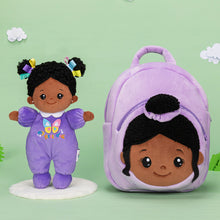 Load image into Gallery viewer, Personalized 10 Inch Plush Doll + Optional 15 Inch Doll or Backpack