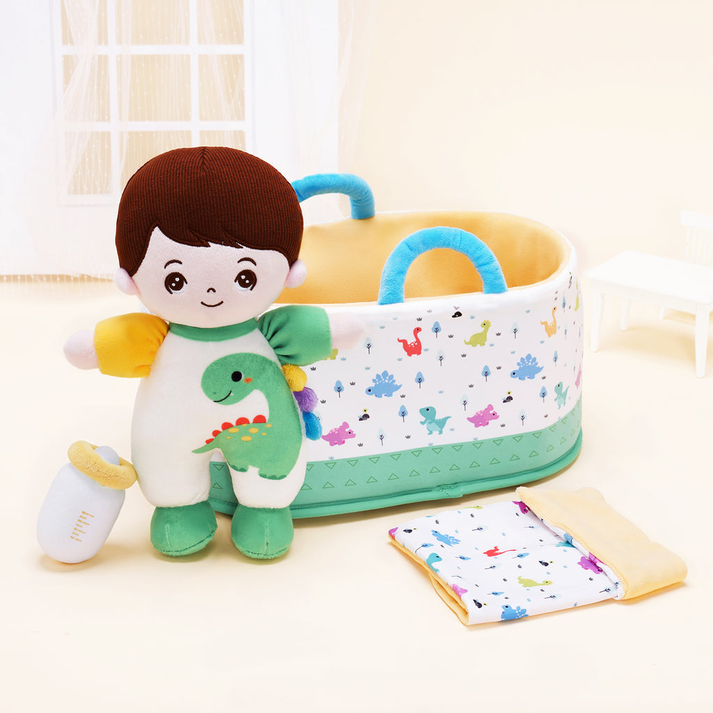 Personalized Baby Boy Plush Doll & Gift Set