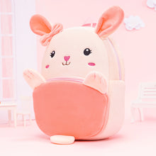 Load image into Gallery viewer, Personalized Pink Rabbit Animal Plush Baby Backpack