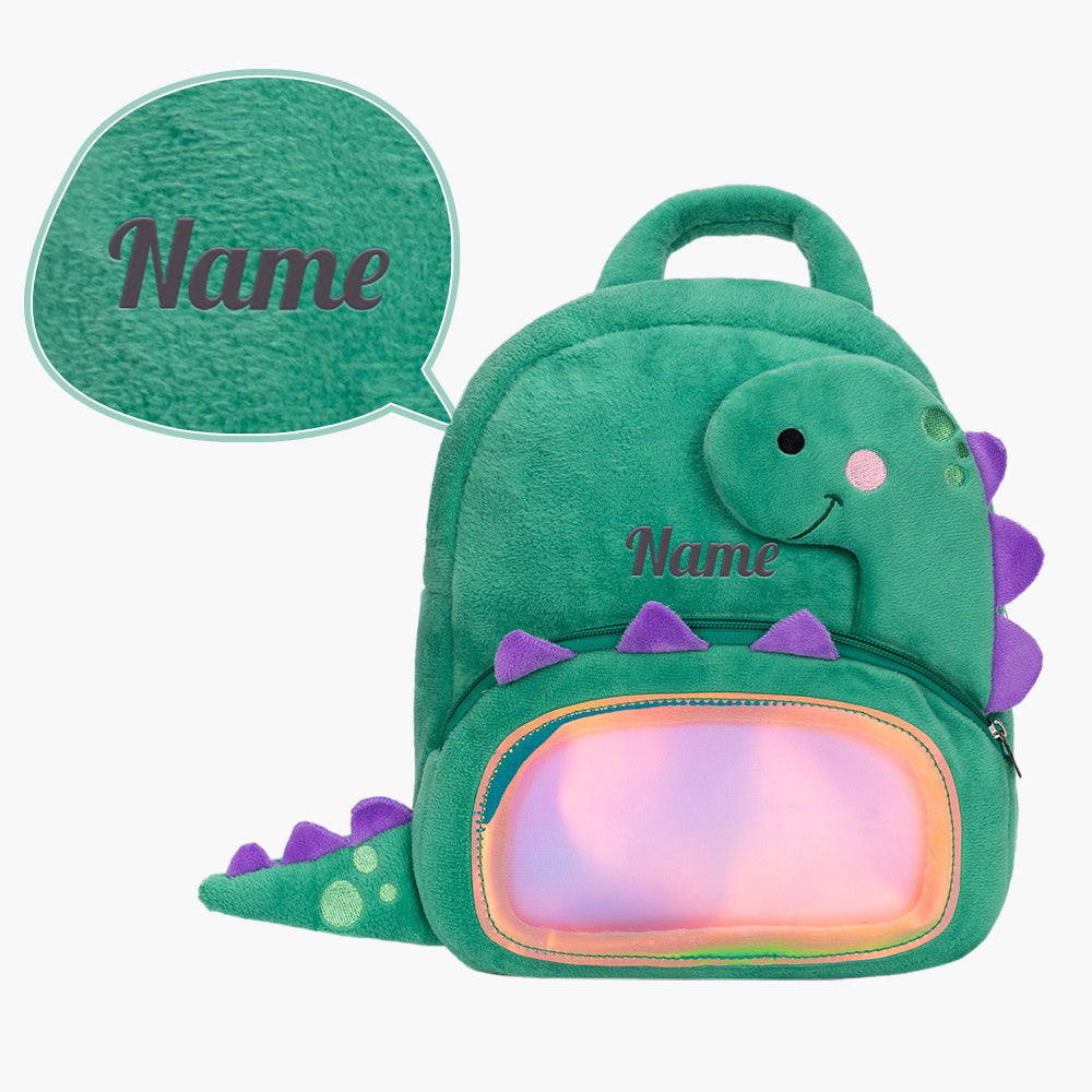 Personalized Becky Dinosaur Girl Doll + Backpack