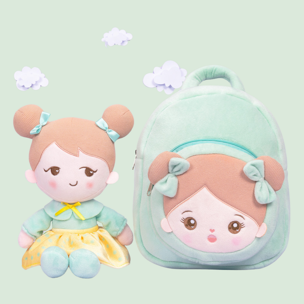 OUOZZZ Personalized Doll + Backpack Bundle