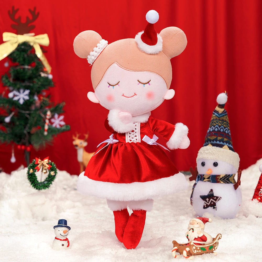 Personalized Christmas Plush Baby Girl Doll