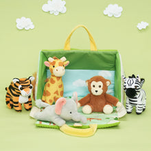 Load image into Gallery viewer, Personalized Portable Fun Plush Zoo House Set