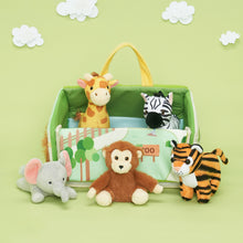 Load image into Gallery viewer, Personalized Portable Fun Plush Zoo House Set