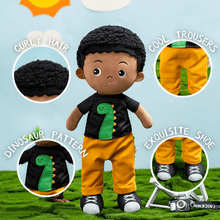 Load image into Gallery viewer, Personalized Black Hair Brunettes Plush Doll