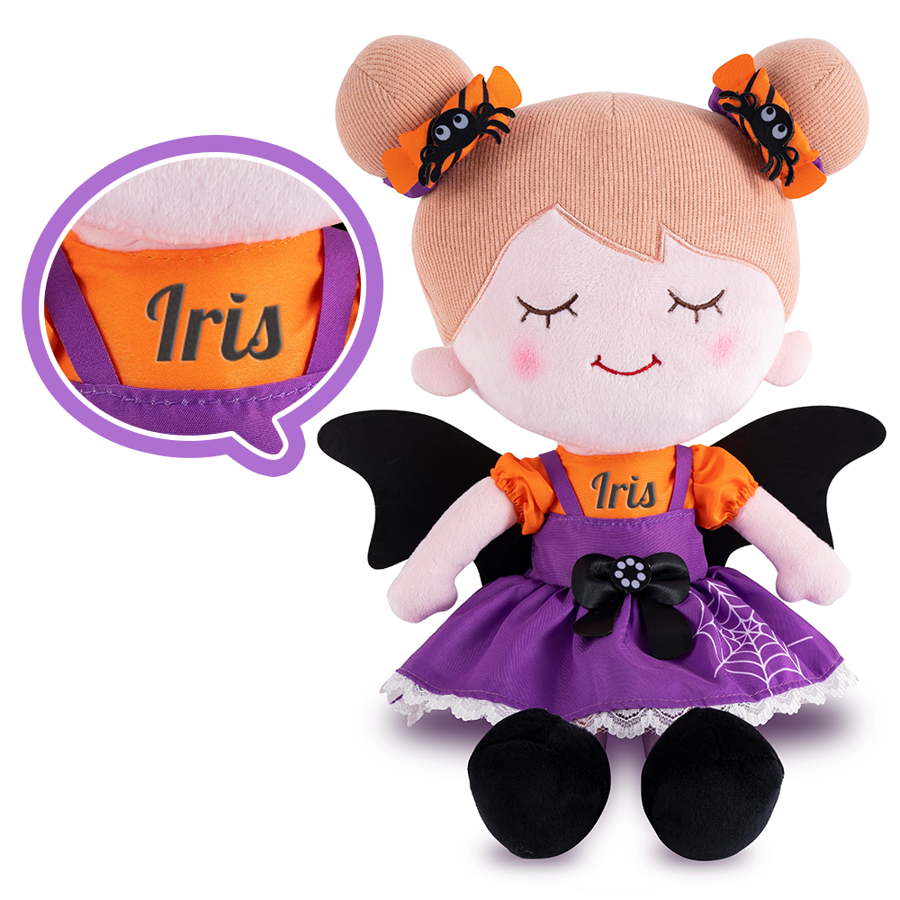 Personalized Iris Halloween Girl Doll + Backpack