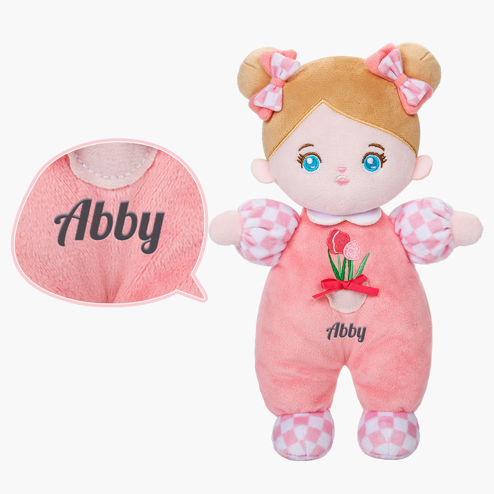 Personalized Blue Eyes Plush Baby Doll