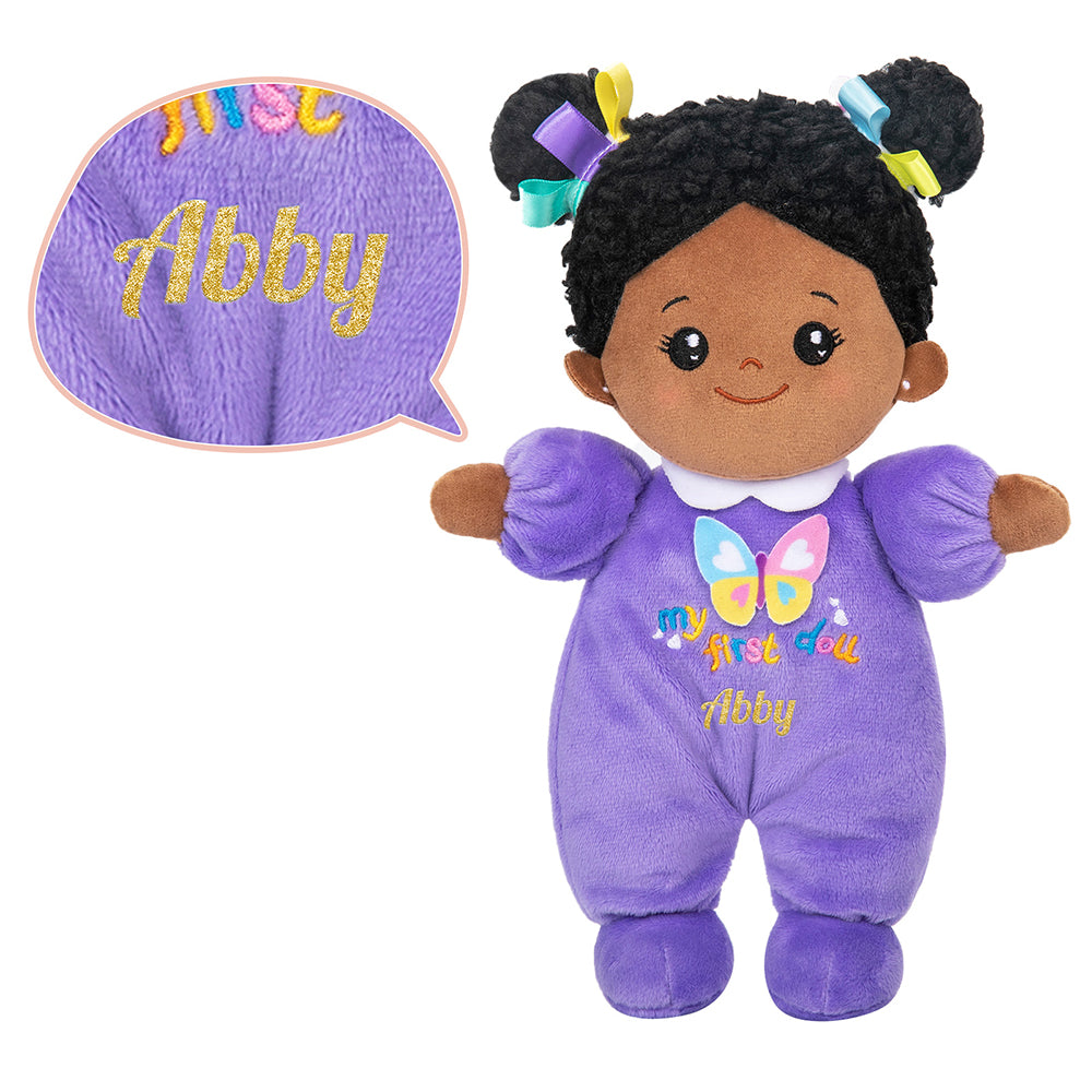 Personalized 10 Inch Plush Baby Girl Doll