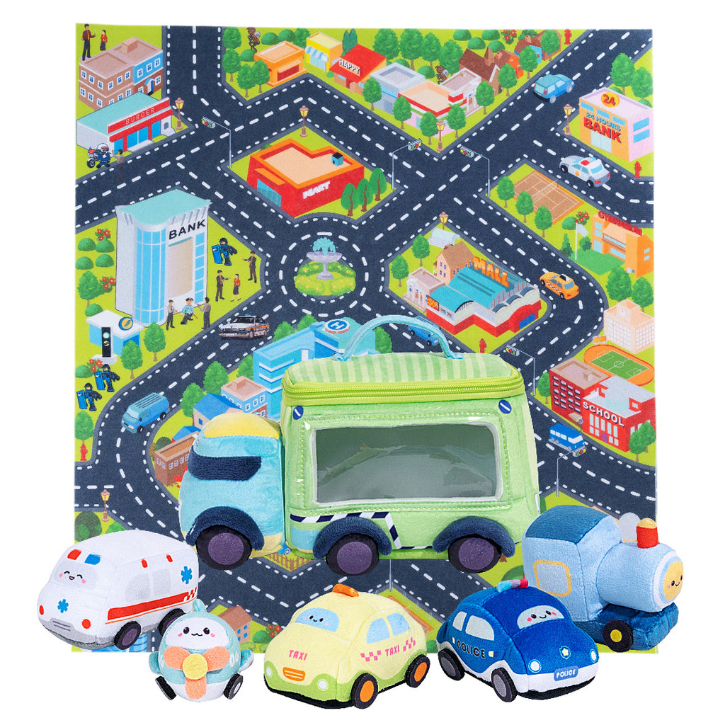 Personalized Baby's First Truck Car Sensory Toy Set