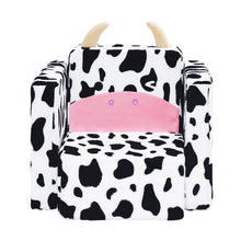 Load image into Gallery viewer, 2 In 1 Cute Dairy Cow Pattern Children Sofa Couch and Desk