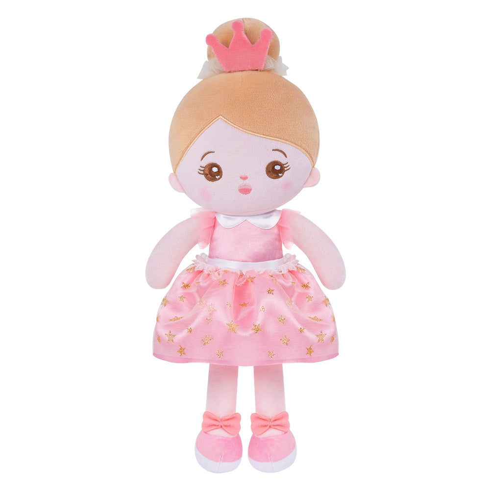 Personalized Ballerina Princess Plush Doll - Blue & Pink