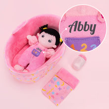 Load image into Gallery viewer, Personalized 10 Inch Plush Doll + Optional 15 Inch Doll or Backpack