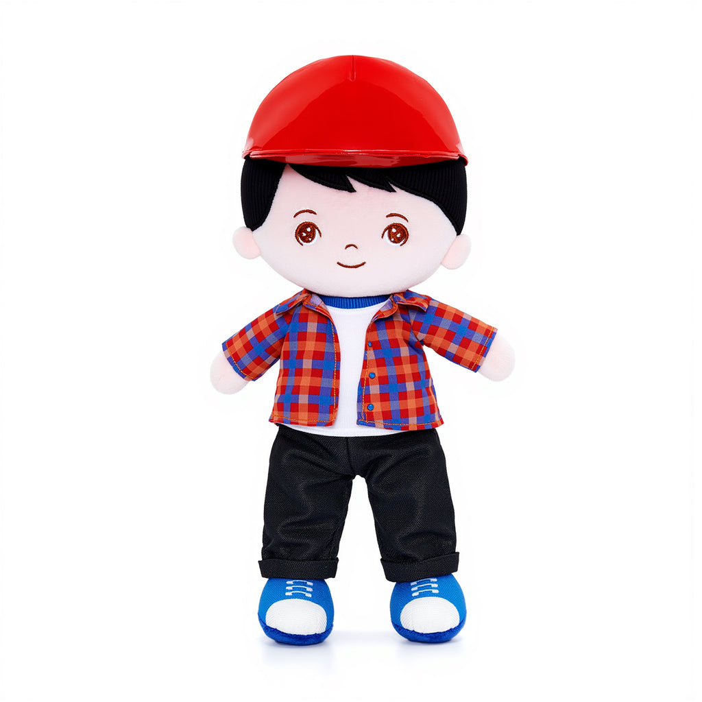 Personalized Black Hair Boy & Girl Doll