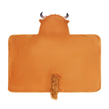 Load image into Gallery viewer, Scottish Highland Cow Cattle Wearable Hooded Blanket for Kid