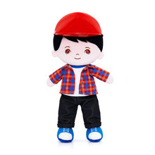 Load image into Gallery viewer, Personalized Plaid Jacket Plush Baby Boy Doll