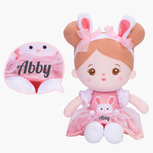 Load image into Gallery viewer, Personalized Doll and 35 Inch Soft Baby Blanket Combo