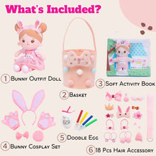 Load image into Gallery viewer, Easter Sale - Personalized Bunny Girl Plush Doll Gift Set