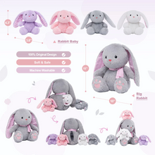 Load image into Gallery viewer, 11&quot; Rabbit Stuffed Animal with 4 Babies Bunny Inside