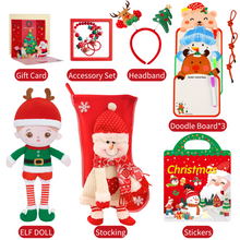 Load image into Gallery viewer, Personalized Christmas Doll and Stocking Gift Set