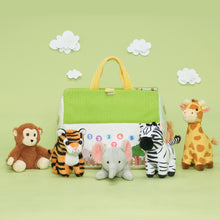 Load image into Gallery viewer, Personalized Portable Fun Plush Zoo House Set