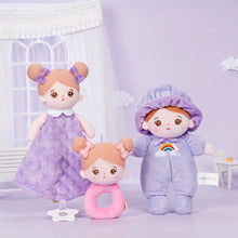 Load image into Gallery viewer, Personalized Purple Mini Plush Rag Baby Doll