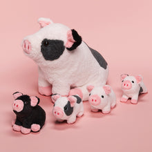 Load image into Gallery viewer, Spotted Swine Pig Mommy Stuffed Animal Set with 4 Piglets Inside