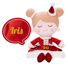 Load image into Gallery viewer, Personalized Christmas Plush Baby Girl Doll