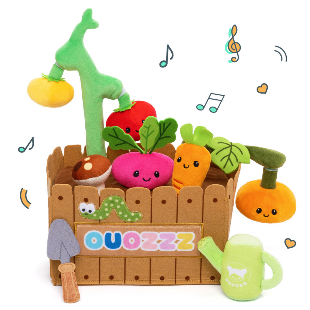 Personalized Baby's First Vegetable Garden Plush Playset