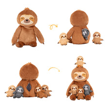 Load image into Gallery viewer, Plush Stuffed Animal Family Toy Set Mommy with Babies - 9 Themes