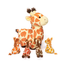 Load image into Gallery viewer, Giraffe Mommy with 4 Babies Plush Stuffed Animal Set