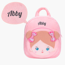 Load image into Gallery viewer, Personalized Blue Eyes Girl Doll + Backpack