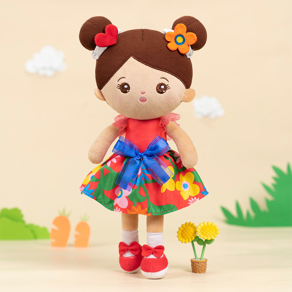 Personalized Deep Skin Abby Girl Plush Doll