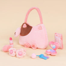 Load image into Gallery viewer, Personalized Baby&#39;s First Purse Makeup Bag Plush Sensory Toy Set