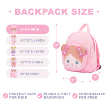 Load image into Gallery viewer, Personalized Blue Eyes Girl Doll + Backpack