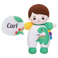 Load image into Gallery viewer, Mini Personalized Dinosaur White Skin Boy Plush Doll &amp; Gift Set