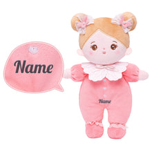 Load image into Gallery viewer, Personalized Pink Mini Plush Rag Baby Doll &amp; Gift Set