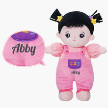 Load image into Gallery viewer, Personalized Doll and 35 Inch Soft Baby Blanket Combo