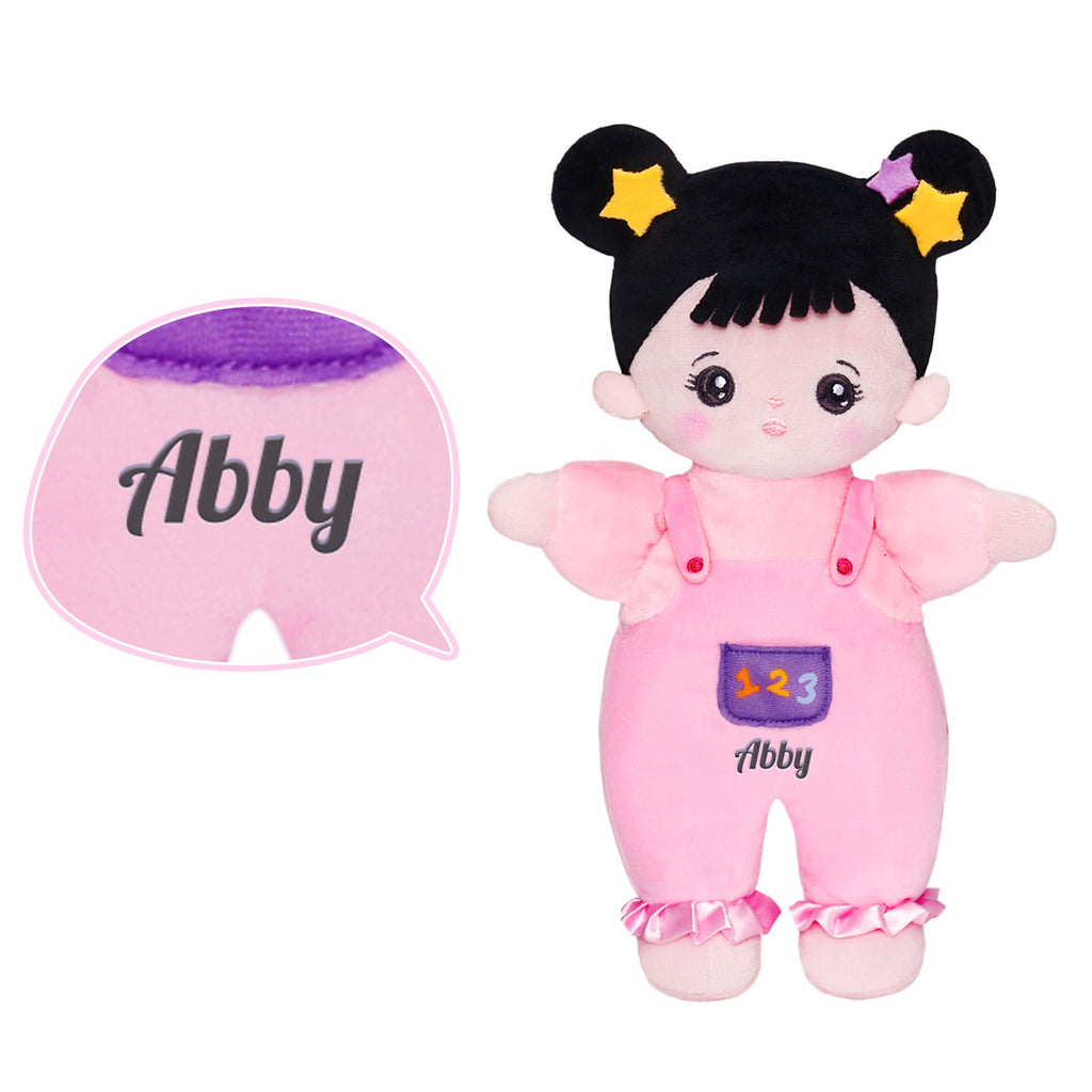 Personalized Black Hair Brunettes Plush Doll