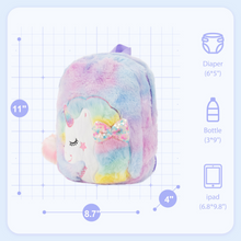 Load image into Gallery viewer, Rapunzelcorn Rainbow Hair Unicorn Mommy Stuffed Animal with 4 Babies