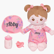 Load image into Gallery viewer, Personalized Dress-up Plush Baby Girl Doll Gift Set