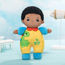 Load image into Gallery viewer, Mini Personalized Dinosaur Black Skin Boy Plush Doll &amp; Gift Set