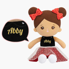 Load image into Gallery viewer, Personalized Doll and 35 Inch Soft Baby Blanket Combo