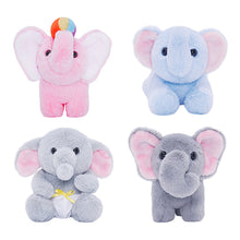 Load image into Gallery viewer, Elephant Mommy Stuffed Animal Plush Toy Set with 4 Babies